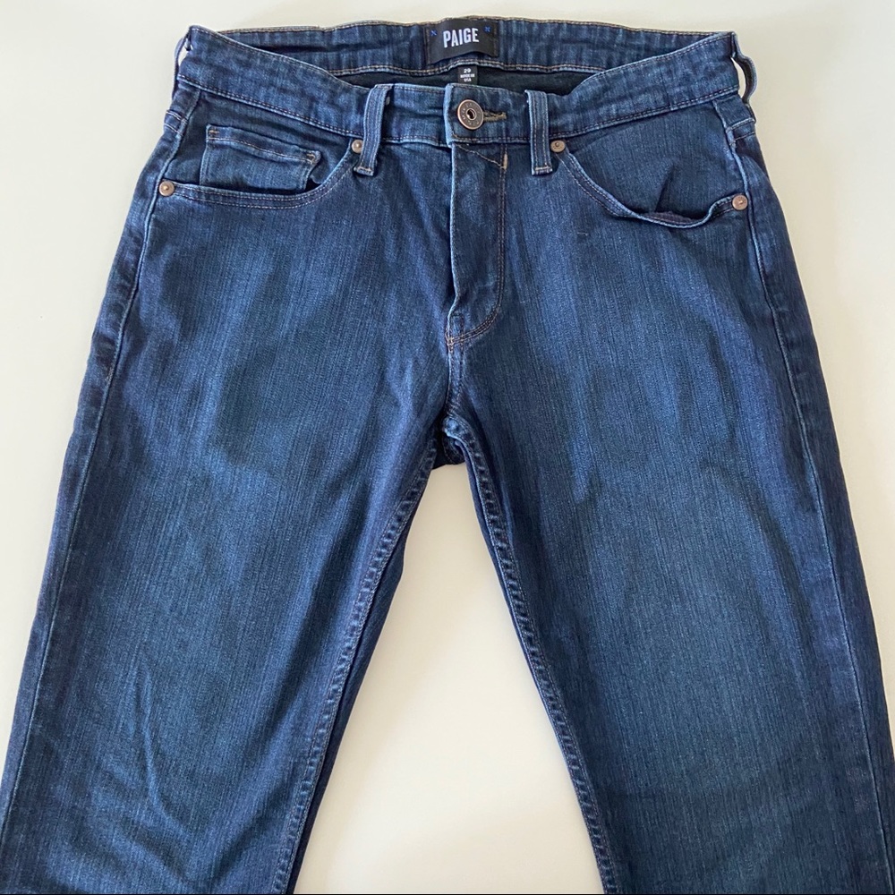 PAIGE JEANS Federal xlong dark wash jeans Size 29